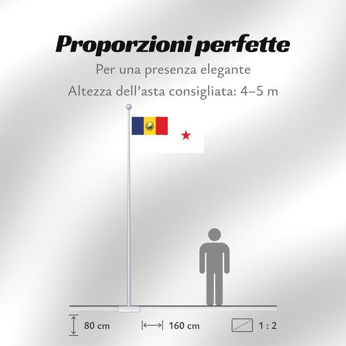 Proporzioni della bandiera: Standard of a Minister of Romania  1952-1965	Minister of Romania (1952-1965)	Étendard d'un ministre de Roumanie (1952-1965)	Estandarte de un Ministro de Rumania (1952-1965)	Standarte eines Ministers von Rumänien (1952-1965)	Stendardo di un Ministro della 