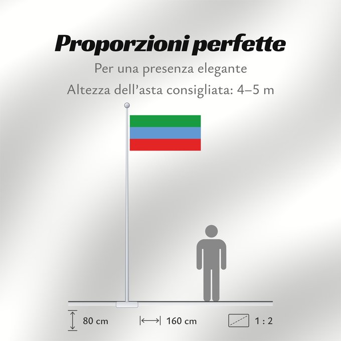 Proporzioni della bandiera: Dagestan  1994-2003	Dagestan (1994-2003)	Daghestan (1994-2003)	Daguestán (1994-2003)	Флаг Республики Дагестан 1994-2003 гг