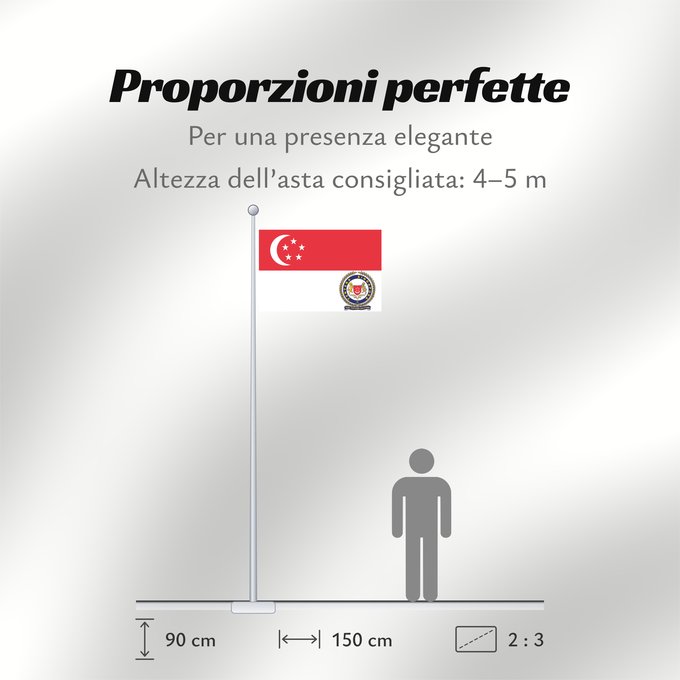 Proporzioni della bandiera: Singapore Armed Forces