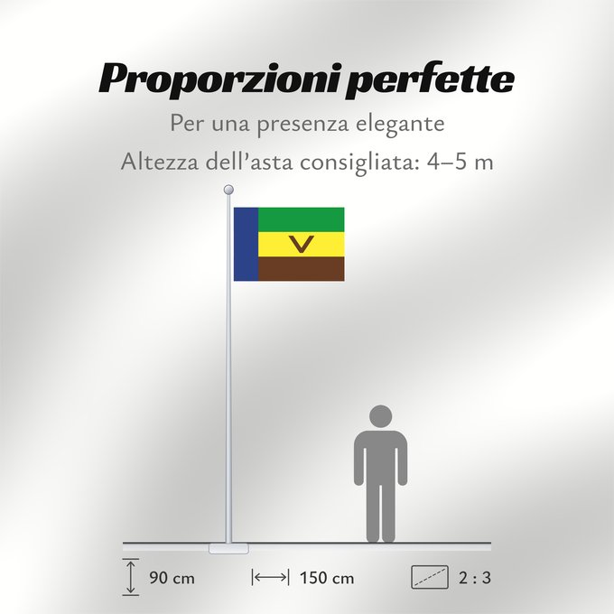 Proporzioni della bandiera: Venda  1973–1994	Venda	Venda (1973–1994)	Fulaga ya Venḓa