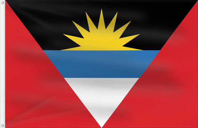 Bandera, con dos ojales metálicos y lado del asta reforzado: Antigua and Barbuda D Antigua-et-Barbuda Antigua y Barbuda Antigua und Barbuda Antigua e Barbuda Antigua en Barbuda Antígua e Barbuda অ্যান্টিগুয়া ও বার্বুডার পতাকা Antigve i Barbude ދިދަ އެންޓިގުއާ އަދި ބާބިއުޑާ Σημαία των Αντίγκουα και Μπαρμπούντα پرچم