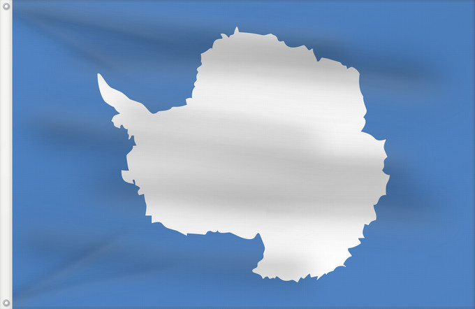 Flag, with two metal eyelets and reinforced hoist: Proposed flag of Antarctica Graham Bartram One of several flag proposals for Antarctica Antarctique Un de varios banderas propuesta de Antártida Flaggenvorschlag für die Antarktis Una delle bandiere proposte per l Antartide Vörslag för ene Flagg vun Anta