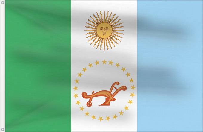 Bandera, con dos ojales metálicos y lado del asta reforzado: Provincia del Chaco	Chaco Province, Argentina	Province de Chaco	Chaco (Provinz)	Chaco Provincia