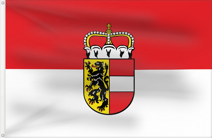 Bandera, con dos ojales metálicos y lado del asta reforzado: Salzburg	Salzburg (state)	Salzbourg	Salzburgo	Salisburgo