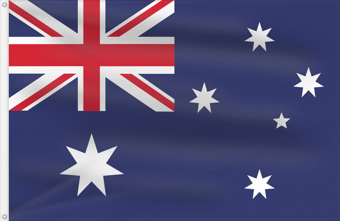 Flag, with two metal eyelets and reinforced hoist: Australia	Australie	Australien