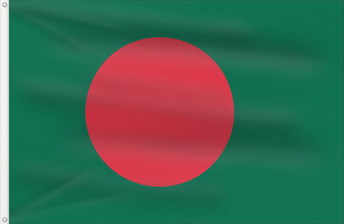Bandera, con dos ojales metálicos y lado del asta reforzado: Bangladesh	Bangladesch	علم بنغلاديش	বাংলাদেশের জাতীয় পতাকা	Bangladeshs	Bangladeŝo	Bangladeshin	Le bengo lanci	Флаг Бангладеш	Bangladeša
