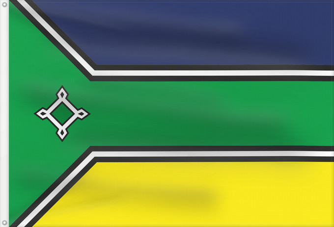 Flag, with two metal eyelets and reinforced hoist: Amapá