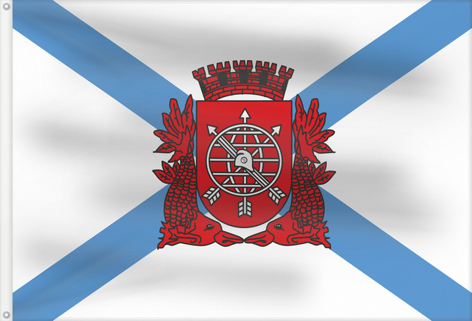 Flag, with two metal eyelets and reinforced hoist: Cidade do Rio de Janeiro City of Rio de Janeiro Rio de Janeiro Río de Janeiro Stadt Rio de Janeiro