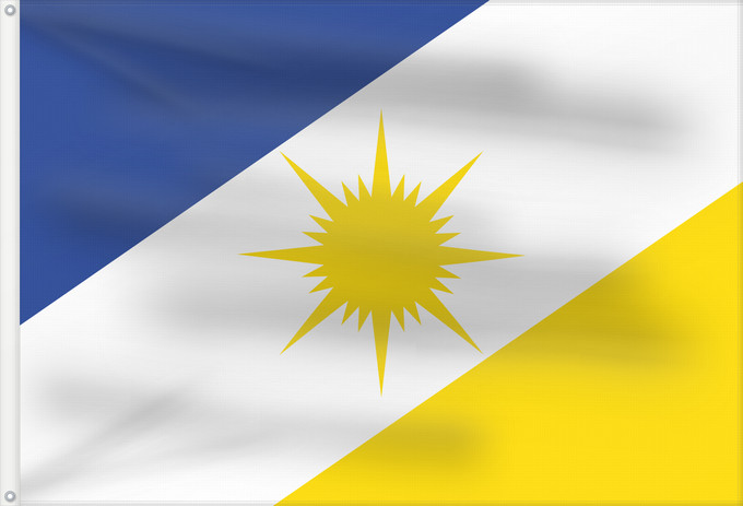 Flag, with two metal eyelets and reinforced hoist: Tocantins State of Tocantins, Brazil Estado do Tocantins, Brasil