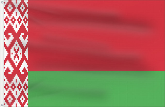 Flag, with two metal eyelets and reinforced hoist: Belarus	Biélorussie	Bielorrusia	Belaru	Bielorussia	Wit-Rusland	Bielorrússia	Państwowa flaga Republiki Białorusi	Belorusiya Respublikasının Dövlət	Дзяржаўны Сцяг Рэспублікі Беларусь	Афіцыйны сьцяг Рэспублікі Беларусь	Бѣлꙑ́ Роуси́ Димократі́ѩ ꙁна́мѧ	Hvideru