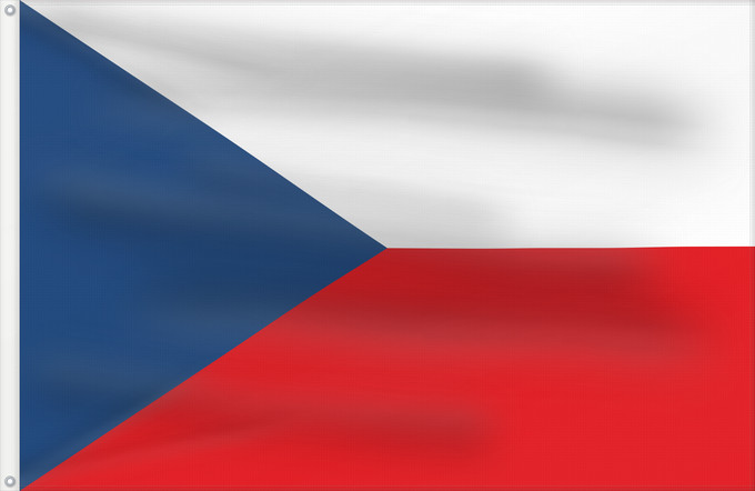 Flag, with two metal eyelets and reinforced hoist: Czech Republic Czechia (Czech Republic) République tchèque República Checa Tschechischen Republik Repubblica Ceca Tsjechië Chéquia Czech علم جمهورية التشيك Сцяг Чэхіі / Sciag Čechii Сьцяг Чэхіі / Ściag Čechii Национално знаме на Чешката република České re