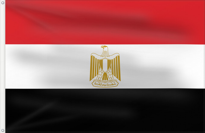 Flag, with two metal eyelets and reinforced hoist: Egypt	L Égypte	Egipto	Ägyptens	Dell Egitto	Egypte	የግብፅ ሰንደቅዓላማ	علم مصر	Сцяг Егіпта	Banniel Egipt	Yr Aifft	Af Ægypten	Σημαία της Αιγύπτου	Egiptio	Egyptin	Asenǧaq n Maṣer	Флаг Египта	Masar	Egyptens	Mısır	Прапор Єгипту