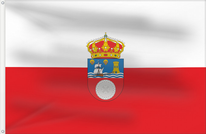 Bandera, con dos ojales metálicos y lado del asta reforzado: Cantabria	Cantabrie	Cantabria  España  La bandera propia de Cantabria es la formada por dos franjas horizontales de igual anchura	Kantabrien