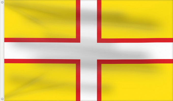 Flag, with two metal eyelets and reinforced hoist: Dorset	Dorset, England