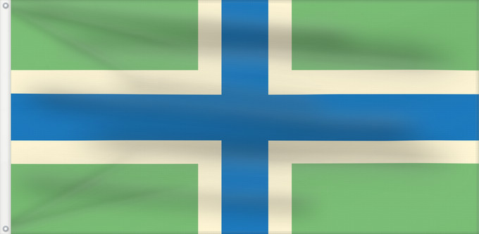 Flag, with two metal eyelets and reinforced hoist: Gloucestershire