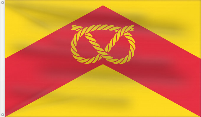 Flag, with two metal eyelets and reinforced hoist: Staffordshire Le Staffordshire The county flag of Staffordshire