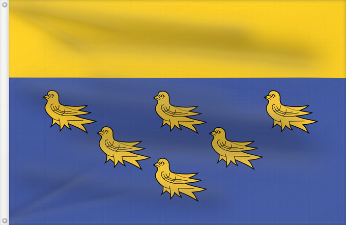 Flag, with two metal eyelets and reinforced hoist: West Sussex