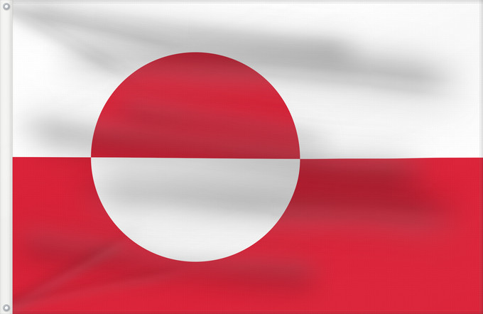 Flag, with two metal eyelets and reinforced hoist: Greenland Groenland Groenlandia Grönlands Groenlândia Grenlandii علم جرينلاند Знаме на Гренландия Grónska Yr Ynys Las Grønlands Σημαία της Γροιλανδίας Gronlando Gröönimaa lipp Grönlannin Grønland Graonlainne Grönland Grenlando Grænlands Kalaallit erfalasu
