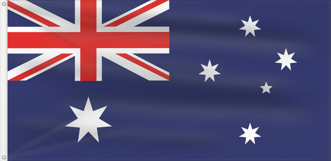 Drapeau, avec deux œillets métalliques et guindant renforcé : Heard Island and McDonald Islands