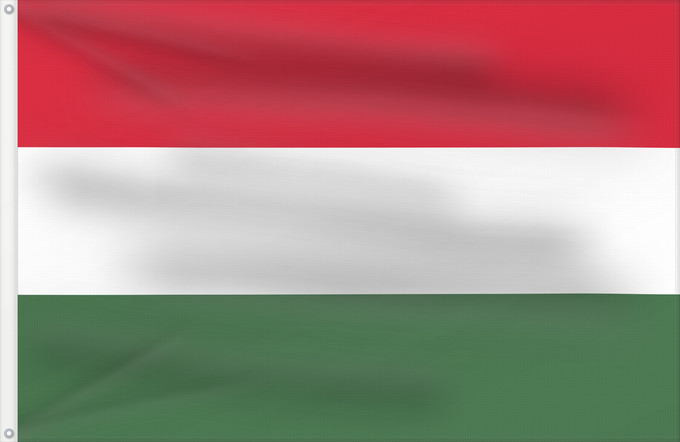 Bandera, con dos ojales metálicos y lado del asta reforzado: Hungary	Hongrie	Hungría	Ungarn	Dell Ungheria	Hongarije	Hungria	Węgier	Знаме на Унгария	Banniel Hungaria	Maďarská vlajka	Ungarns	Σημαία της Ουγγαρίας	Hungario	Ungari lipp	Unkarin	HUngáire	Mađarske	Magyarország	Hungaria	ハンガリーの国旗	Hungariae	Vengrijos	Ungārija