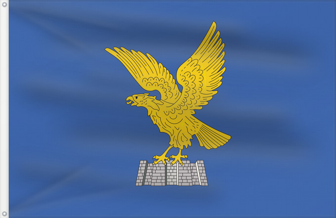 Flagge, mit zwei Metallösen und verstärktem Besatzband: Friuli-Venezia Giulia