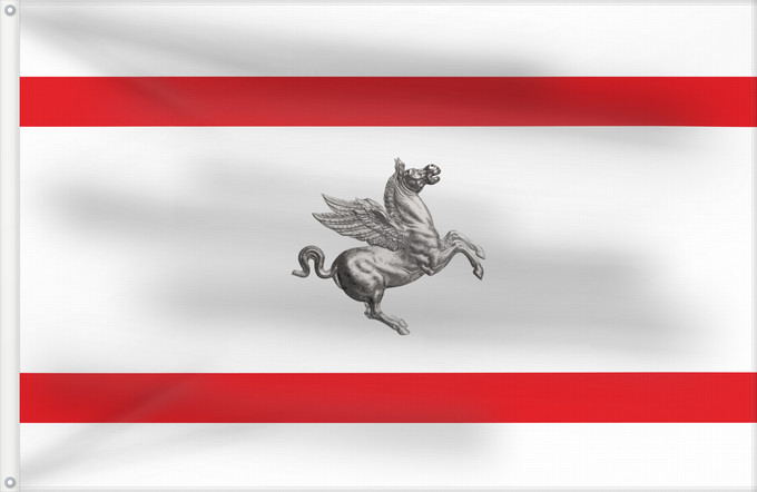 Flagge, mit zwei Metallösen und verstärktem Besatzband: Tuscany	Italian region Tuscany	Toscane	Toscana	Regione italiana Toscana	Kan Tuscany