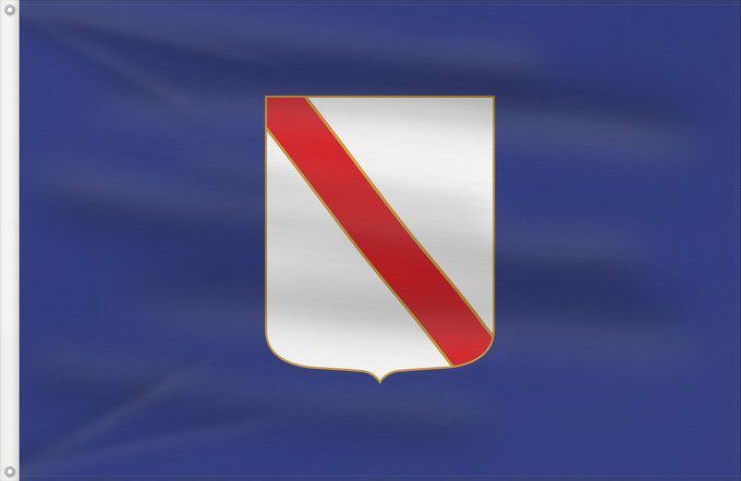 Drapeau, avec deux œillets métalliques et guindant renforcé : Campania	Campania’s	région de Campanie	Regione italiana Campania	Bannera dâ Campania