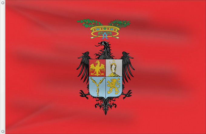 Bandera, con dos ojales metálicos y lado del asta reforzado: Palermo Province Province of Palermo Province de Palerme Provincia de Palermo Provinz Palermo Provincia di Palermo