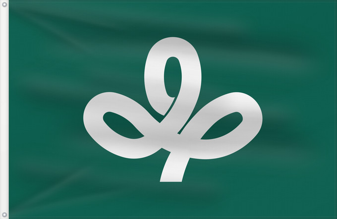 Drapeau, avec deux œillets métalliques et guindant renforcé : Miyagi Prefecture préfecture de Miyagi prefectura de Miyagi Präfektur Miyagi, Prefettura di Miyagi 宮城県旗