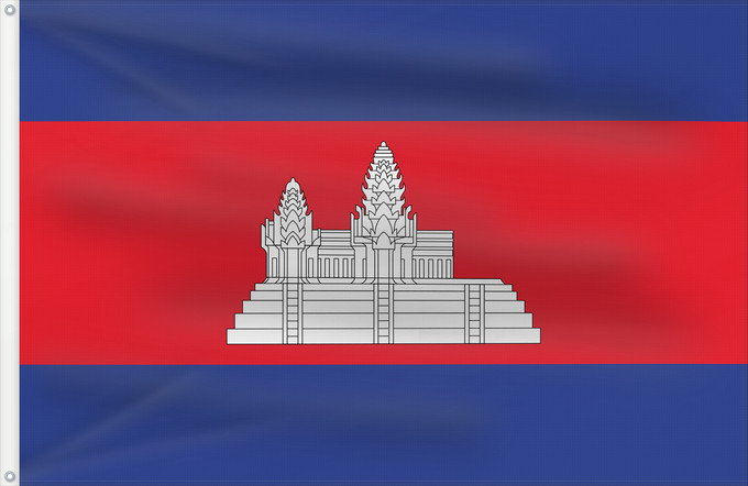 Bandera, con dos ojales metálicos y lado del asta reforzado: Cambodia	Cambodge	Camboya	Kambodscha	Cambogia	Cambodja	علم كمبوديا	কম্বোডিয়ার পতাকা	Kamboĝo	​柬埔寨國旗/Kán-pu-chhài koet-khì	ទង់ជាតិកម្ពុជា	ທຸງຊາດກຳປູເຈຍ	​柬埔寨之國旗	Камбоджа	Kambodže	Kambodjas	ธงชาติกัมพูชา	Quốc kỳ Campuchia	柬埔寨國旗	​柬埔寨国旗	​柬埔寨國旗	​Kampuchea ê kî-