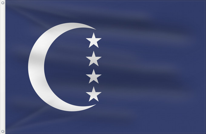 Flag, with two metal eyelets and reinforced hoist: Grande Comore Gran Comora