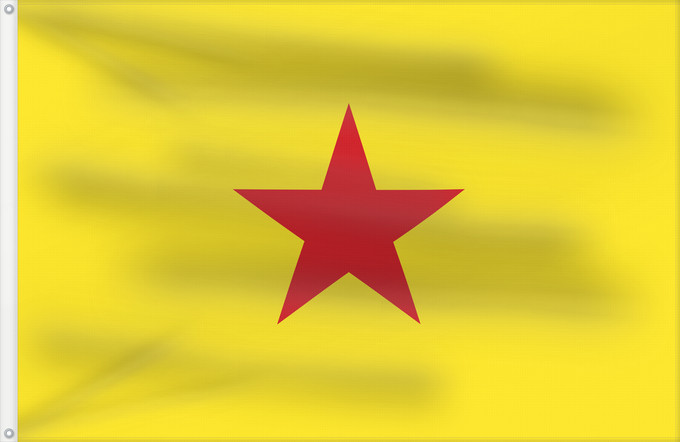 Flag, with two metal eyelets and reinforced hoist: Mohéli