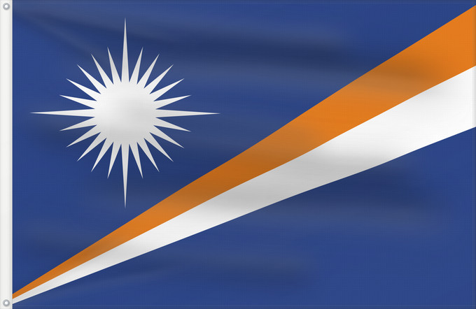 Flag, with two metal eyelets and reinforced hoist: Marshall Islands Marshall Islas Marshall Marshallinseln Isole Marshall Marshalleilanden Marshallovih otokov