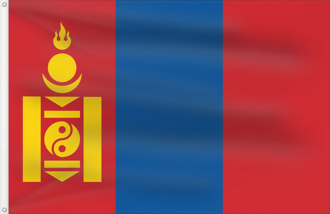 Flag, with two metal eyelets and reinforced hoist: Mongolia	Mongolie	Mongolei	علم منغوليا	མོང་གོལ། དར་ཆ།	​Mūng-gū guók-gì	Mongoolia lipp	​Mùng-kú-koet khì	Моңғолия байрағы	몽골의 국기	Моңголстан туусу	Знаме на Монголија	.mw-parser-output	Флаг Монголии	Парчами Муғулистон	Монголия байдаги	Монголия байрагы	Моңғул