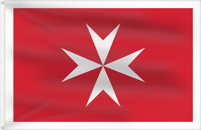 Flag, with two metal eyelets and reinforced hoist: Malta Malte