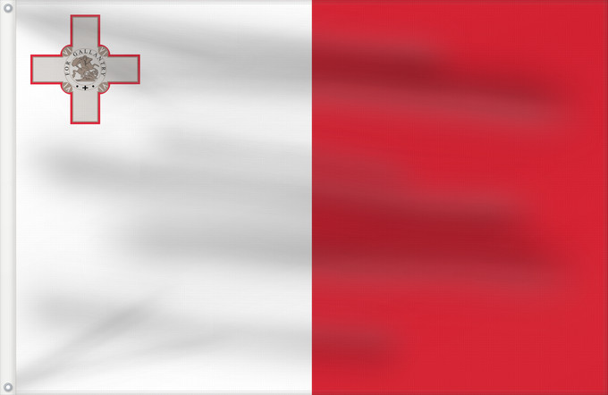 Flag, with two metal eyelets and reinforced hoist: Malta Malte Сцяг Мальты Maltas Ta Malta Флаг Мальты Прапор Мальти