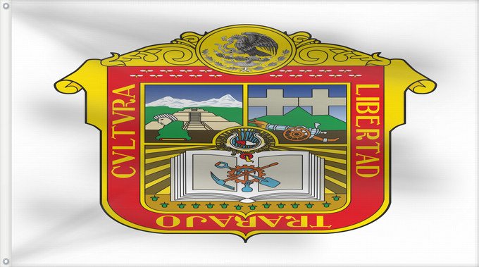 Flag, with two metal eyelets and reinforced hoist: México