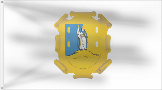 Bandiera, con due occhielli metallici e lato dell'asta rinforzato: San Luis Potosi	San Luis Potosí