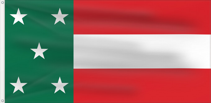 Flag, with two metal eyelets and reinforced hoist: Yucatan Republic of Yucatan Yucatán