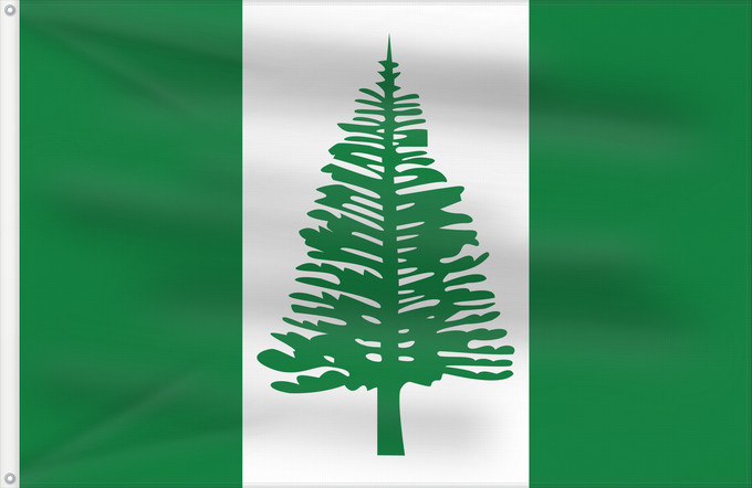 Bandera, con dos ojales metálicos y lado del asta reforzado: Norfolk Island	Norfolk	Norfolkinsel