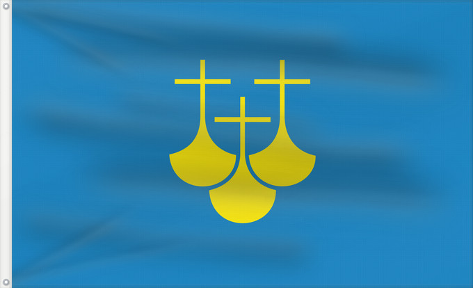 Flag, with two metal eyelets and reinforced hoist: Møre og Romsdal	Møre og Romsdal County, Norway	comté de Møre og Romsdal	More og Romsdal