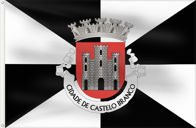 Drapeau, avec deux œillets métalliques et guindant renforcé : Castelo Branco