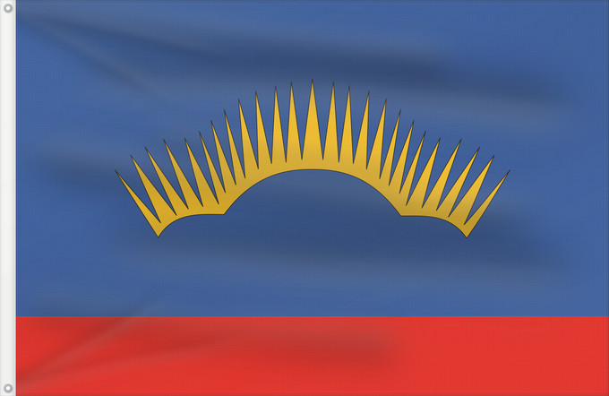 Flag, with two metal eyelets and reinforced hoist: Murmansk Oblast Oblast de Mourmansk Óblast de Múrmansk Oblast Murmansk Oblast 'di Murmansk