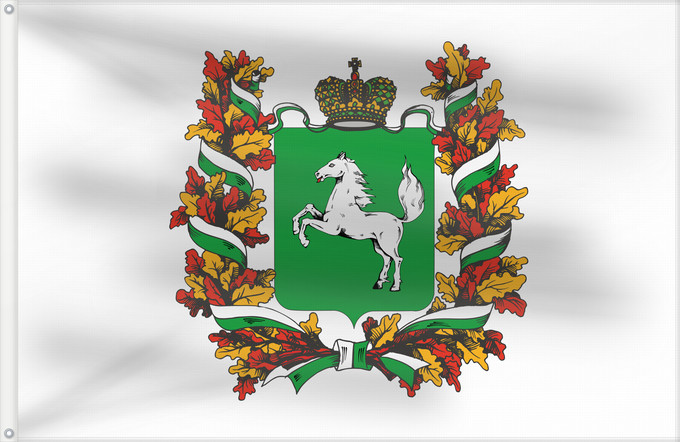 Bandera, con dos ojales metálicos y lado del asta reforzado: Tomskaya oblast'