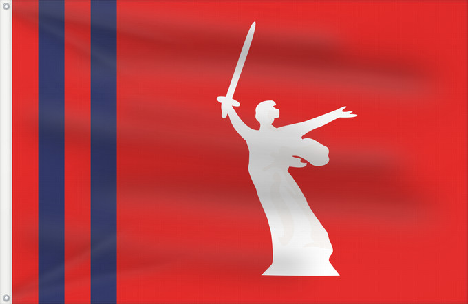 Flag, with two metal eyelets and reinforced hoist: Volgograd Oblast Volgograd Oblast Oblast de Volgograd Óblast de Volgogrado Oblast Wolgograd