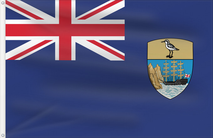 Flag, with two metal eyelets and reinforced hoist: Saint Helena	Saint Helena, Ascension and Tristan da Cunha	Sainte-Hélène (territoire)	Santa Helena, A. y T.	St. Helena	Shan Héilin	Sen Helena