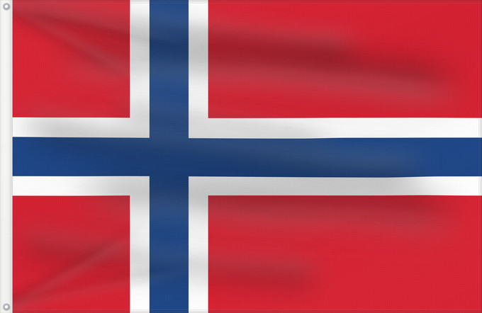 Flag, with two metal eyelets and reinforced hoist: Svalbard and Jan Mayen