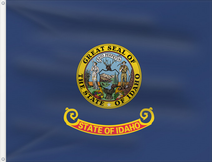 Bandera, con dos ojales metálicos y lado del asta reforzado: Idaho	Idaho, from the xrmap flag collection 2.7	L Idaho	Dell Idaho	ᎠᏓᎰ ᎦᏓᏘ	De l Idaho	Ka hae ‘Ikahō	Idahi	Áadihoo Hahoodzo bidah naatʼaʼí	Флаг Айдахо	Američke savezne države Idaho