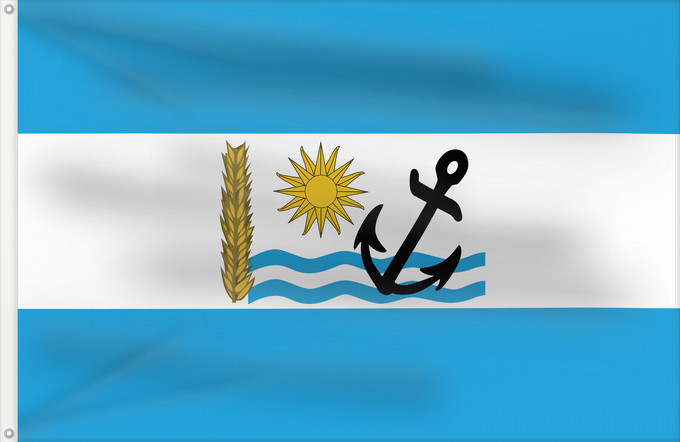 Drapeau, avec deux œillets métalliques et guindant renforcé : Rio Negro Department Río Negro Department Río Negro