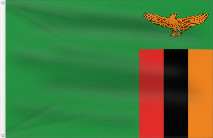 Flag, with two metal eyelets and reinforced hoist: Zambia Zambie Sambia Zambio Saimbia Zambi Mbendera ya Zambia Флаг Замбии Zambije Mujeko ya Zambia Folaga la Zambia